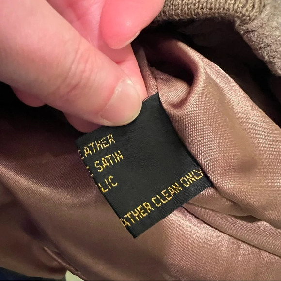 Vintage Nieman Marcus Suede Leather Bomber Jacket Tan Size 40 US L Made in Korea - Picture 7 of 7